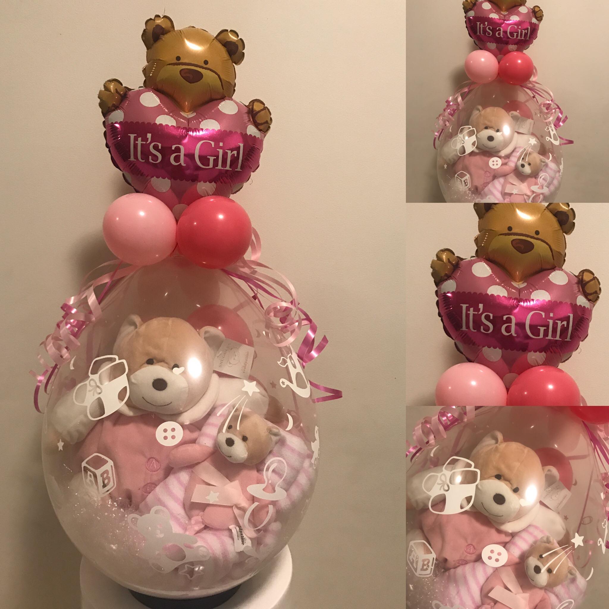 Newborn Baby Girl Gift Balloon Bubble Moo Balloons Newborn Baby Girl Gift Balloon Bubble Moo Balloons